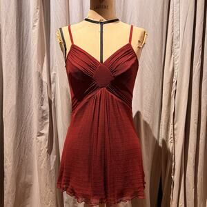 Ann Ferriday Vintage Spider Mesh Draped Babydoll Fairy Tunic Cami